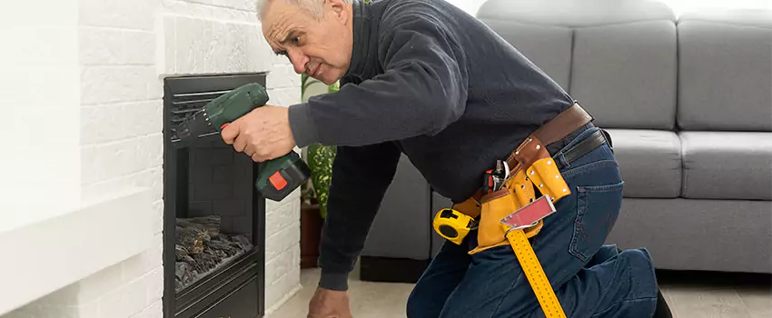 New Indoor Fireplace Installation in Yorkville, Illinois