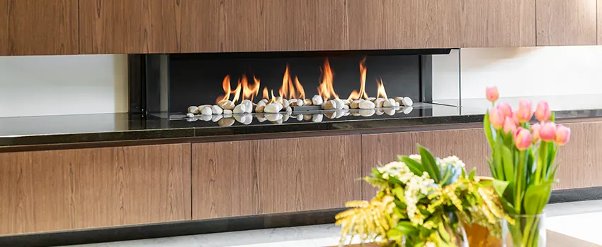 Double-height Fireplace Design Refurbishment in Yorkville, Illinois